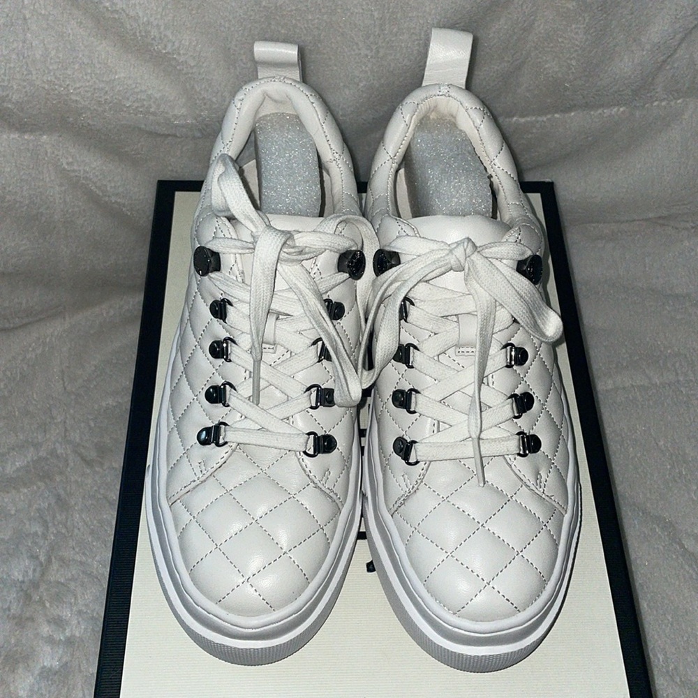 NWT J/SLIDES AIMEE White Leather Sneaker - Picture 8 of 15